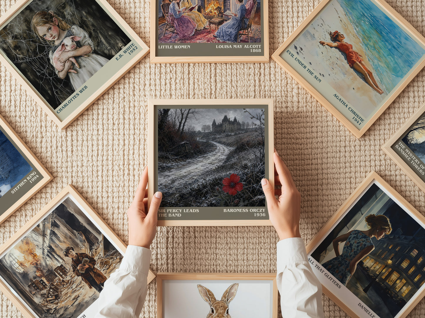 Sir Percy Leads The Band literary book poster framed on wall – historical fiction wall art