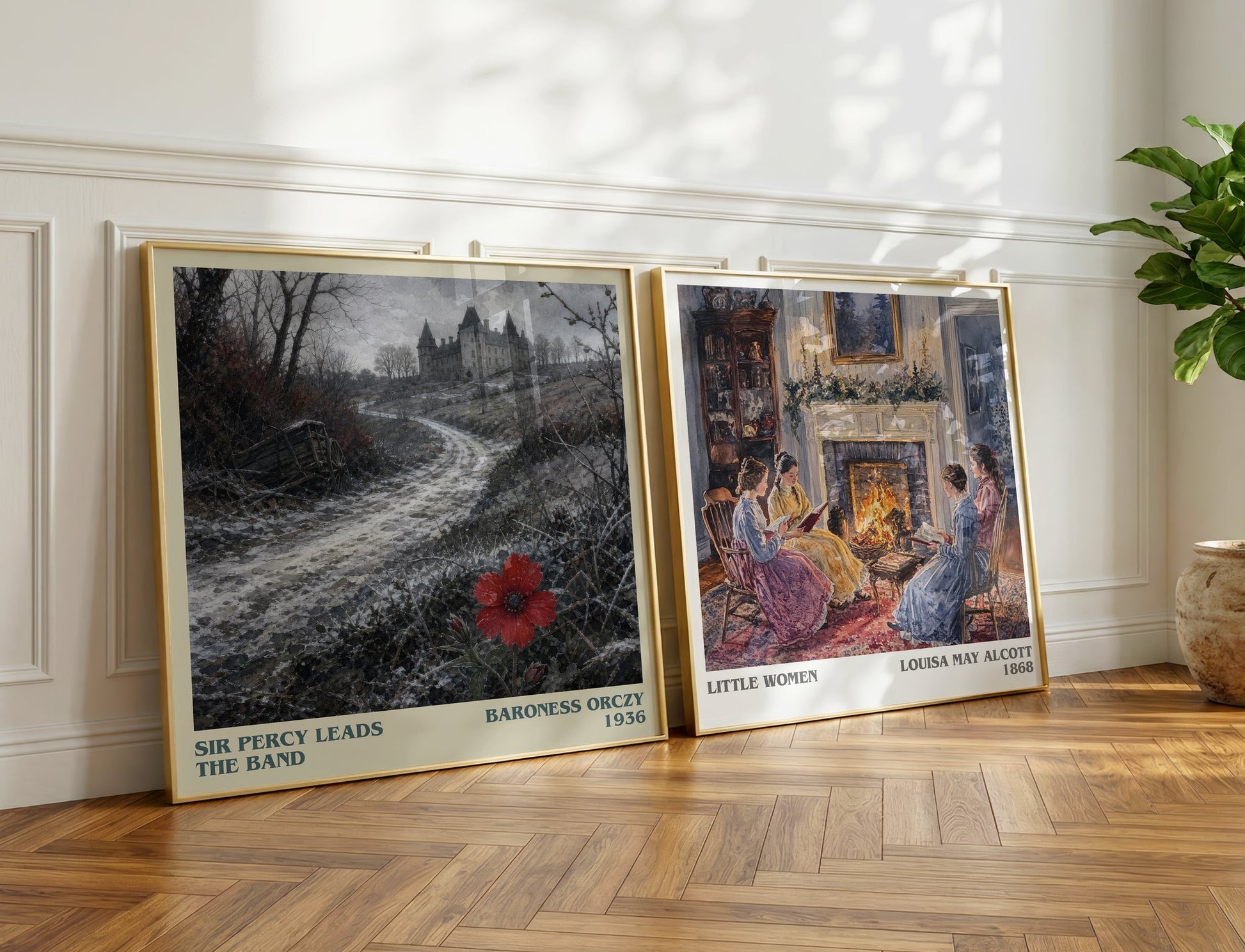 Sir Percy Leads The Band literary print on bookshelf – Baroness Orczy fan gift
