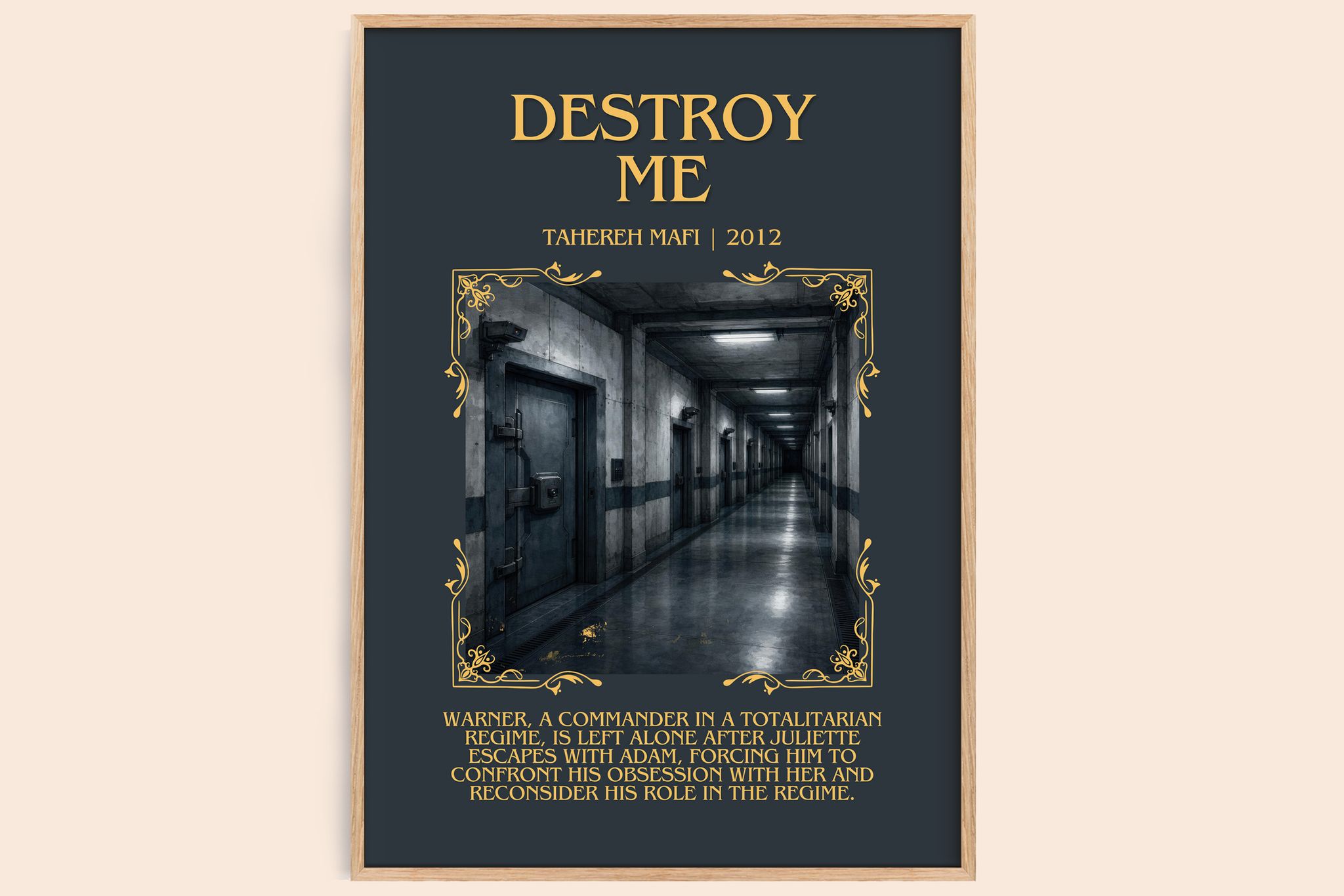 Destroy Me Minimalist Book Poster by Tahereh Mafi