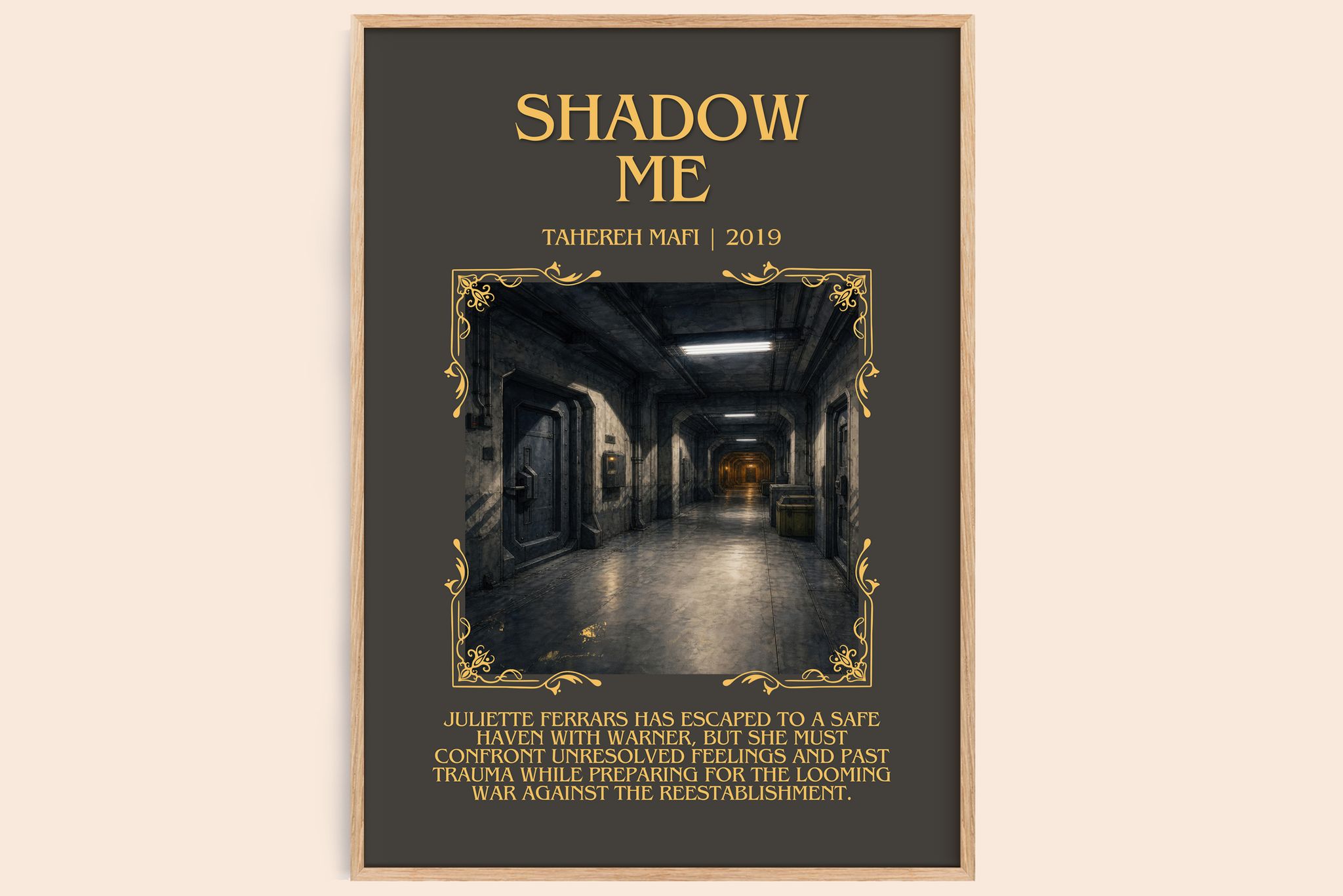 Shadow Me Minimalist Book Poster by Tahereh Mafi