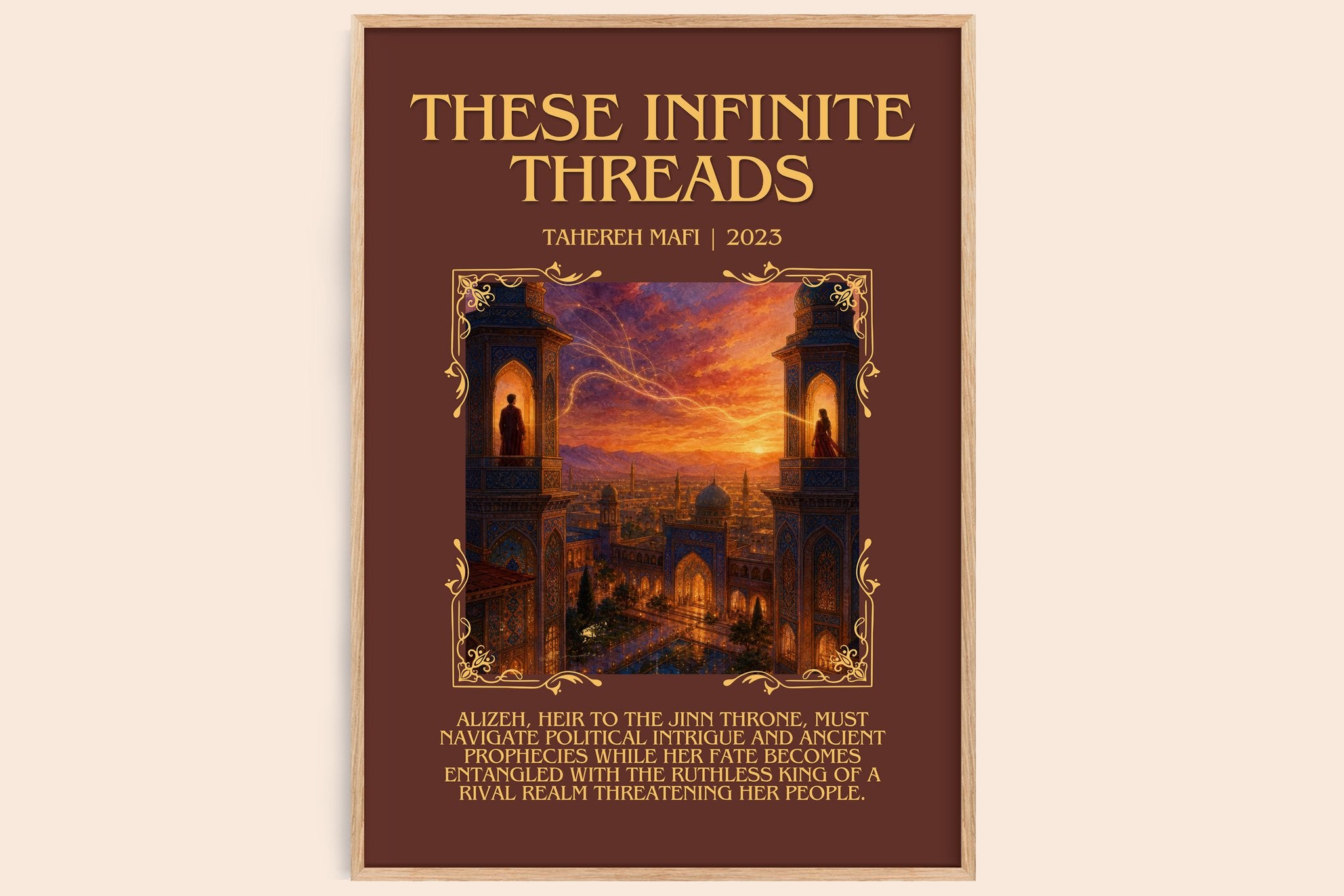 These Infinite Threads Minimalist Book Poster by Tahereh Mafi