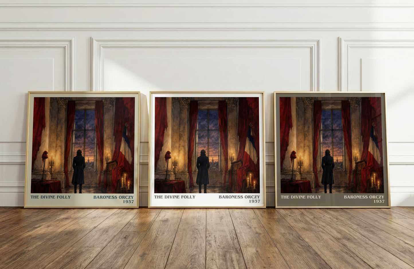 The Divine Folly literary art print colour and style options – Baroness Orczy book art