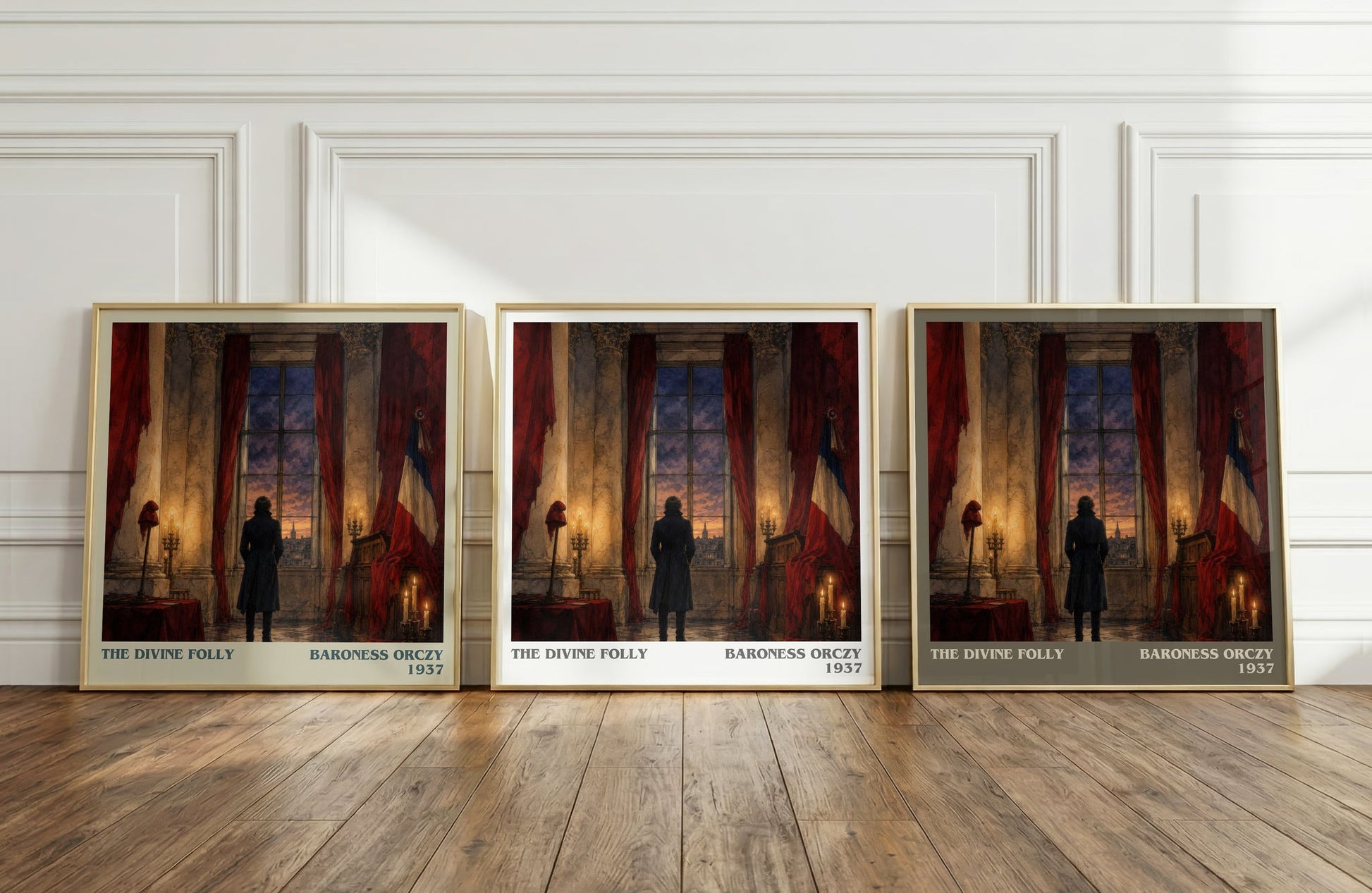 The Divine Folly literary art print colour and style options – Baroness Orczy book art