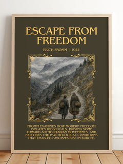 Escape from Freedom Minimalist Book Poster by Erich Fromm – image 2