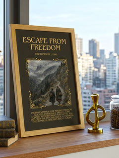 Escape from Freedom Minimalist Book Poster by Erich Fromm – image 3