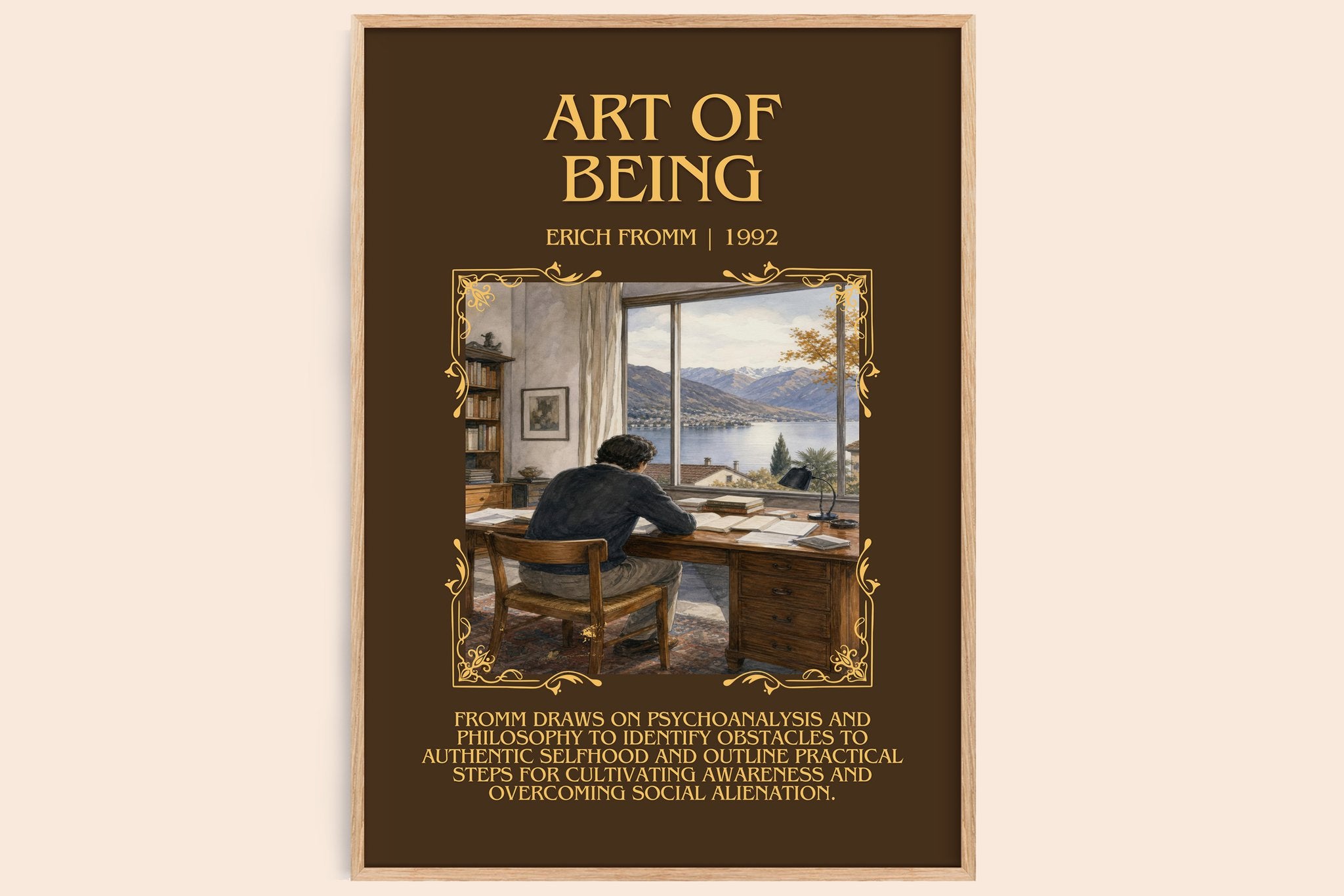 Art of Being Minimalist Book Poster by Erich Fromm