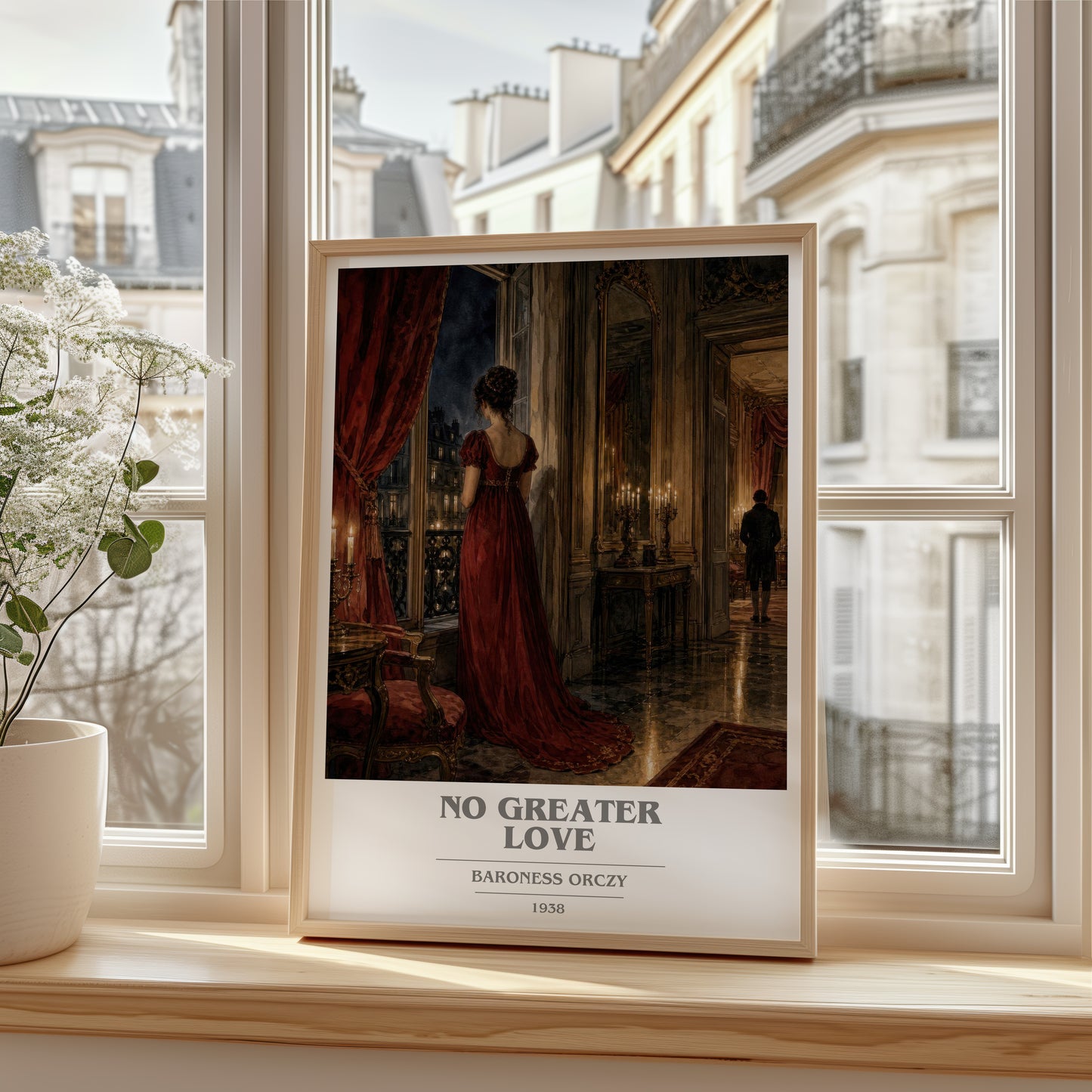 No Greater Love book cover poster colour and style options – Baroness Orczy book art