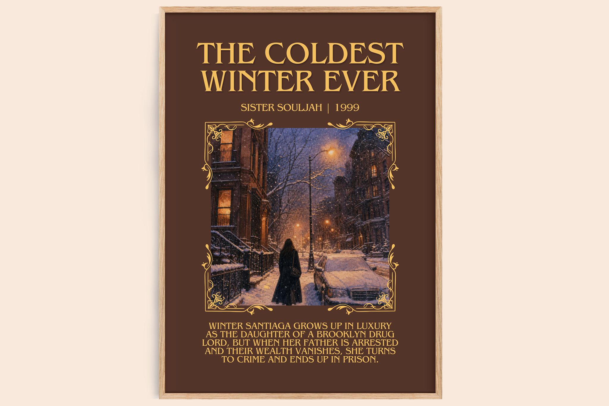 The coldest winter ever Minimalist Book Poster by Sister Souljah