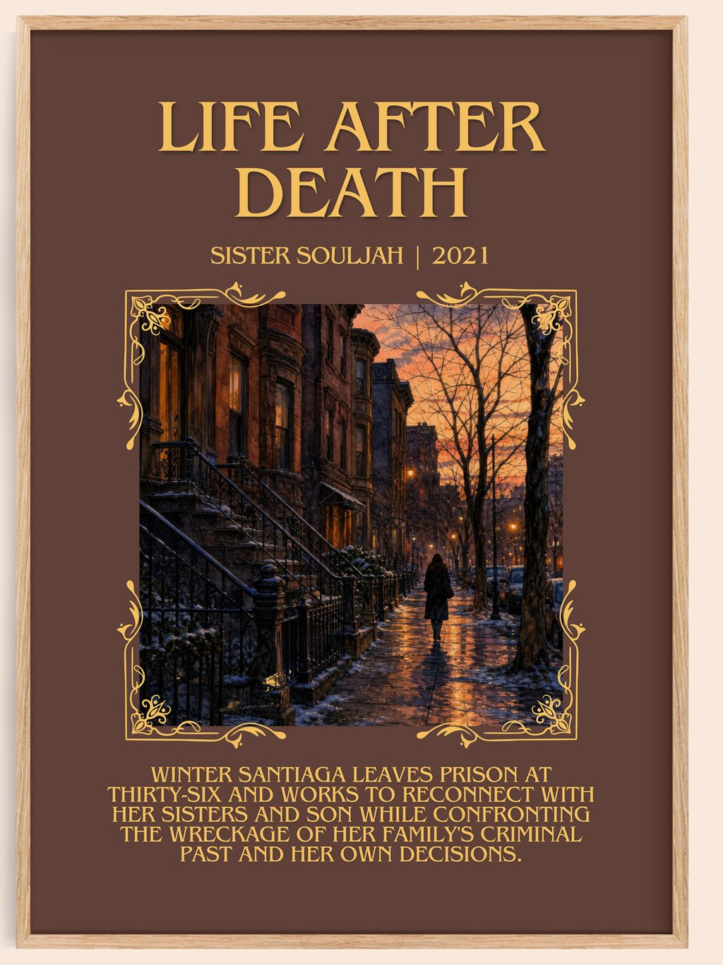 Life After Death Minimalist Book Poster by Sister Souljah – book poster