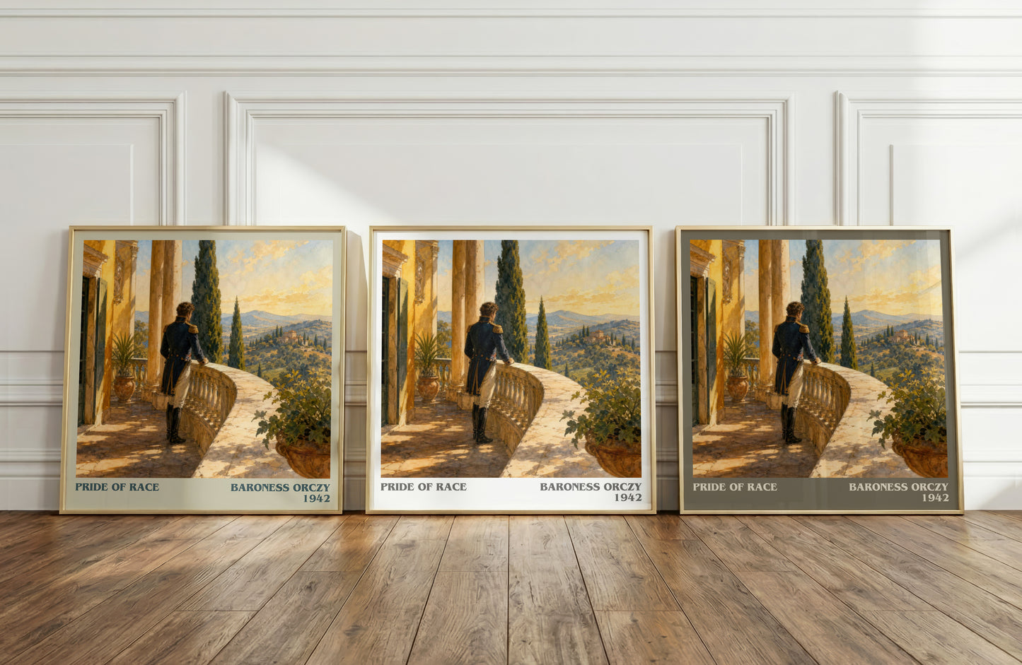Pride Of Race literary art print colour and style options – Baroness Orczy book art