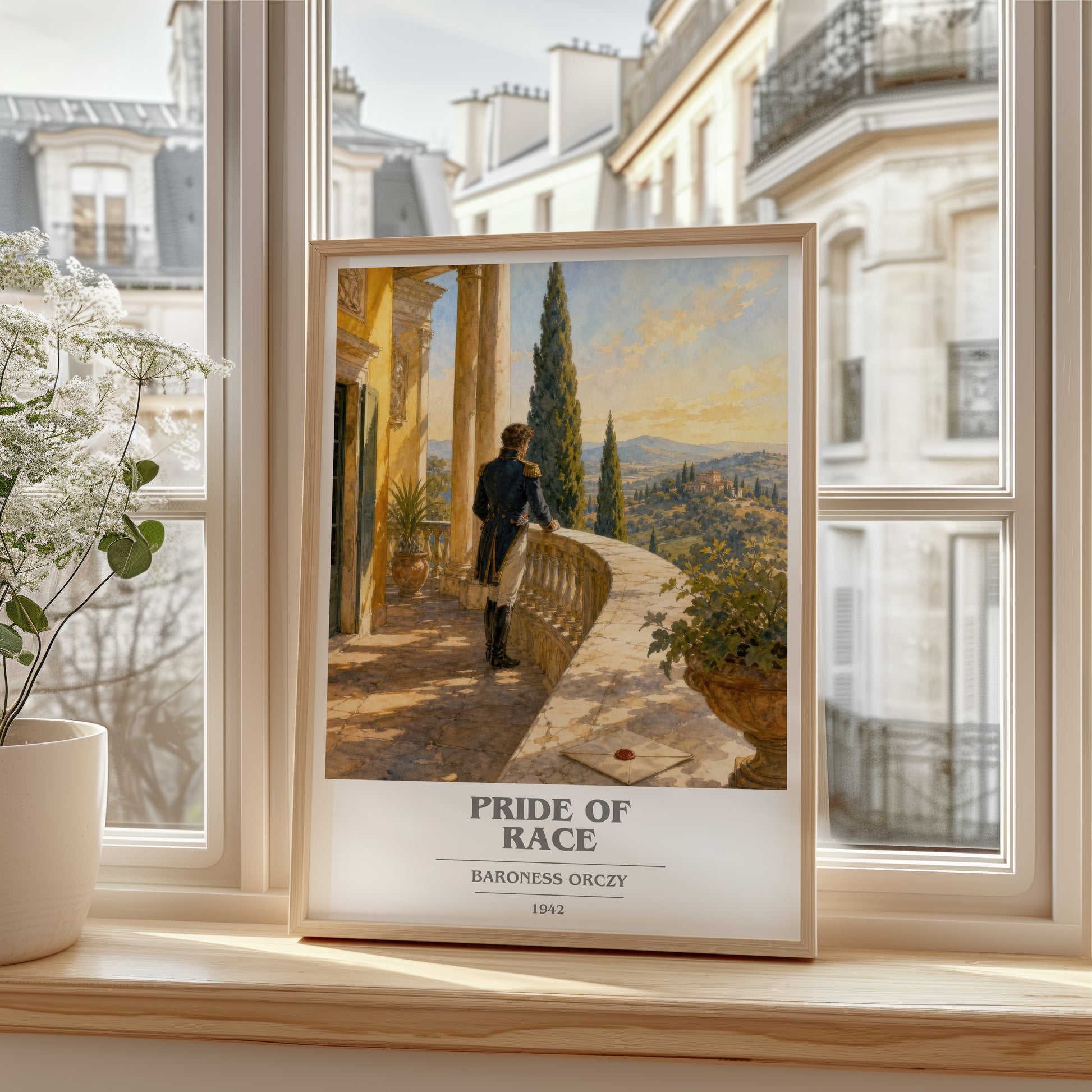 Pride Of Race book cover poster colour and style options – Baroness Orczy book art