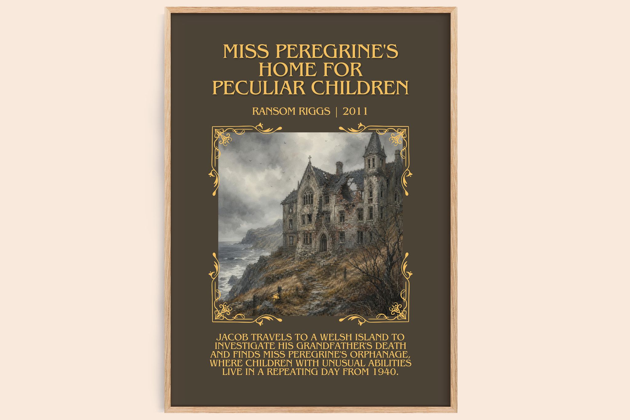 Miss Peregrine's Home for Peculiar Children Minimalist Book Poster by Ransom Riggs