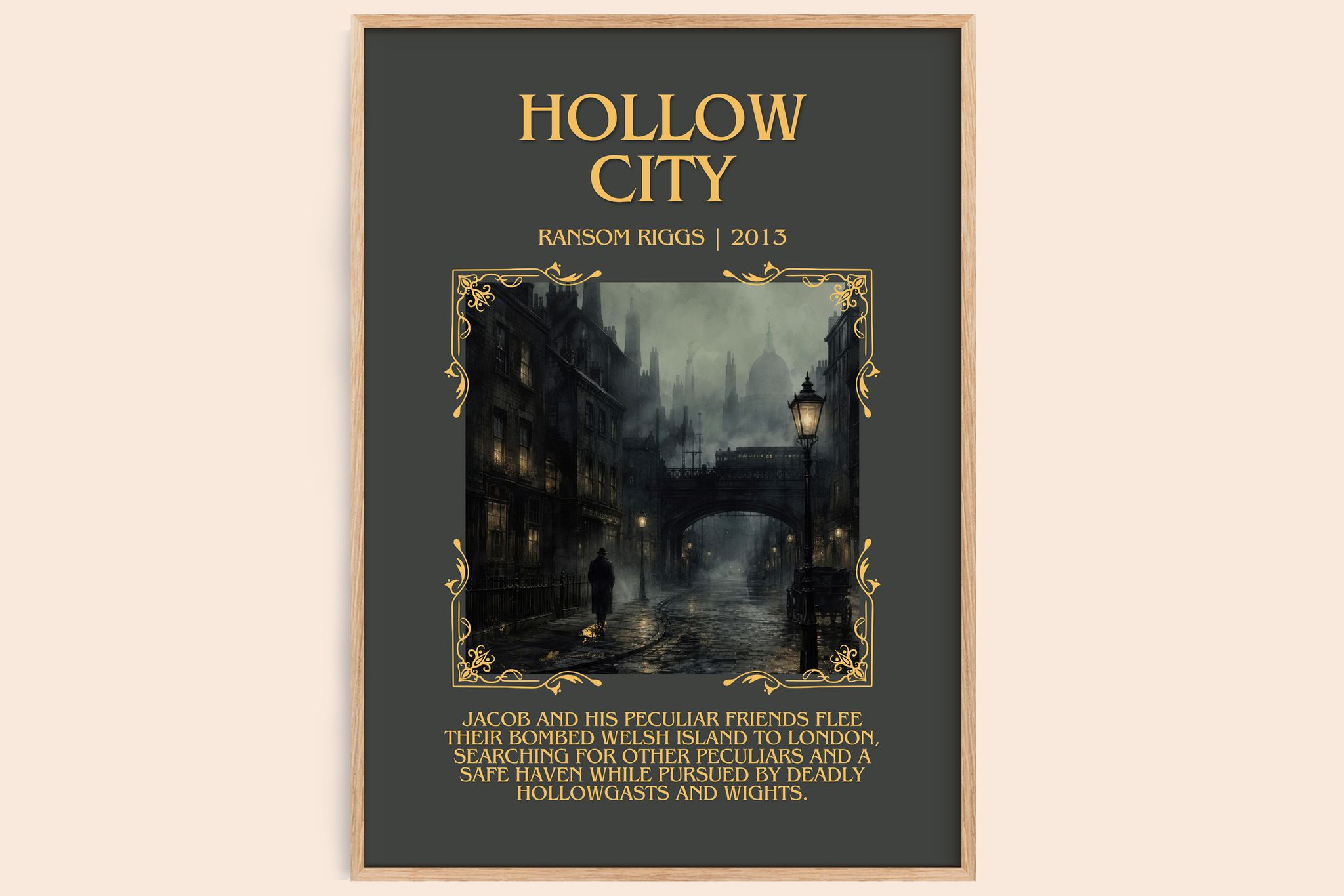 Hollow City Minimalist Book Poster by Ransom Riggs