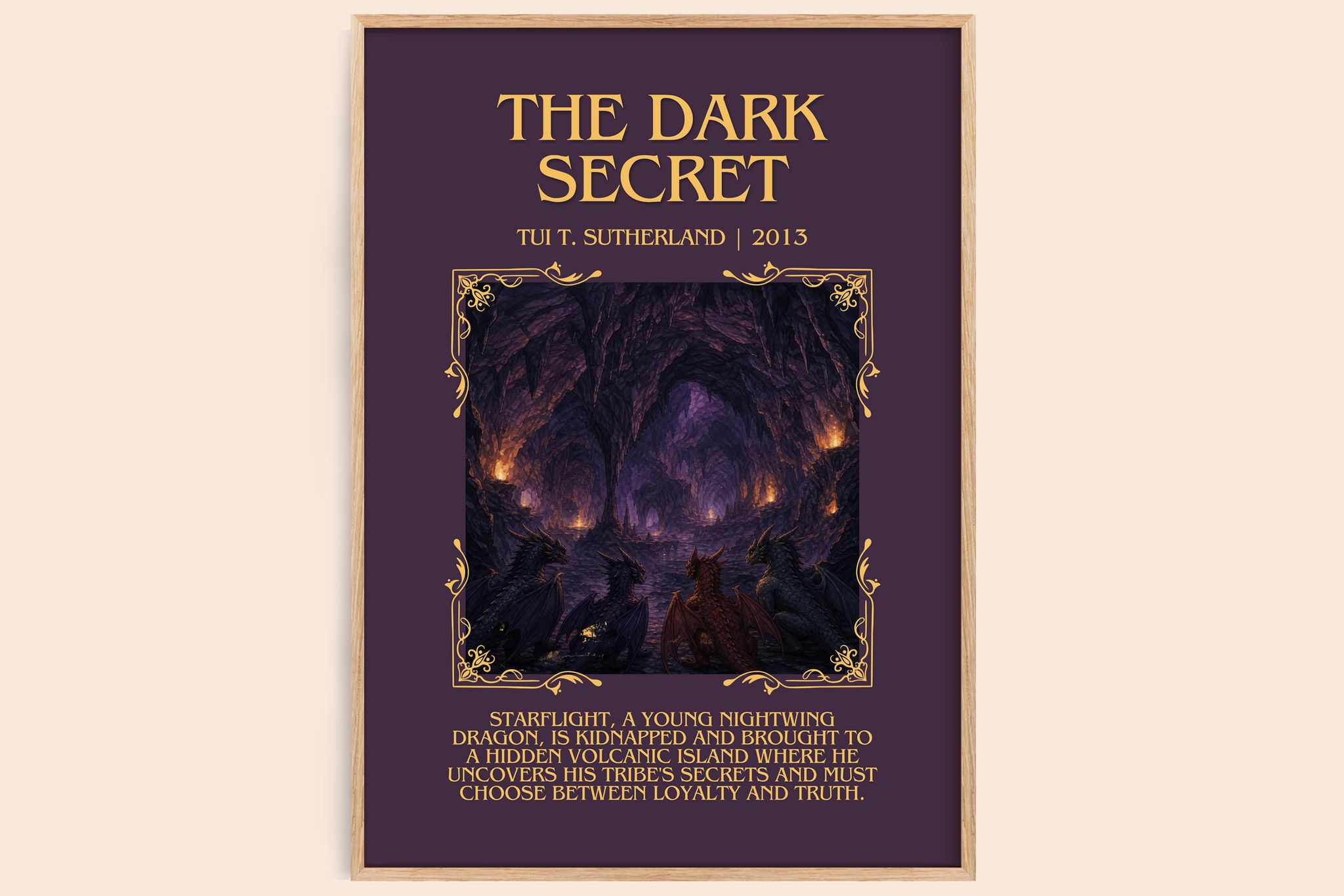 The Dark Secret Minimalist Book Poster by Tui T. Sutherland