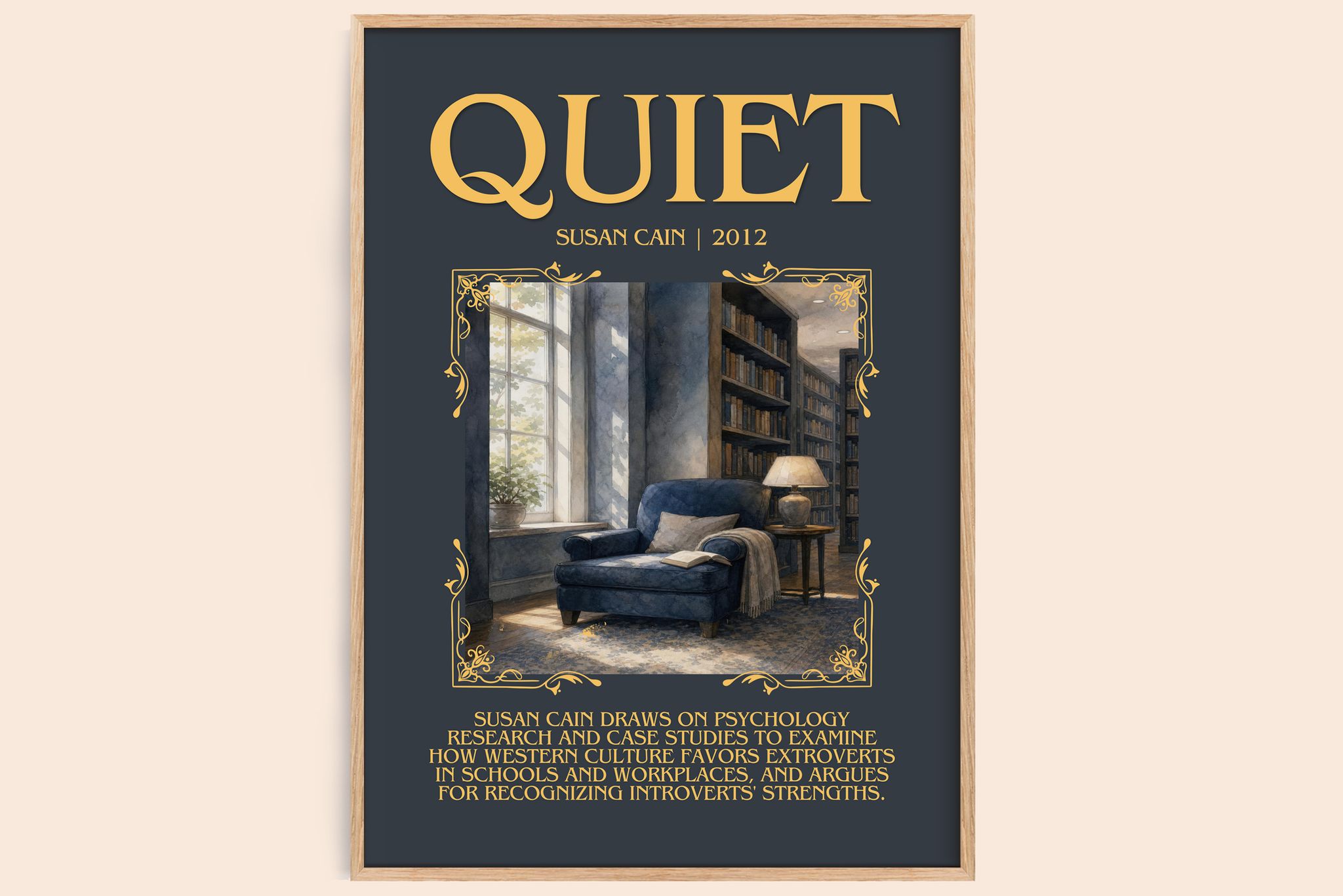 Quiet Minimalist Book Poster by Susan Cain