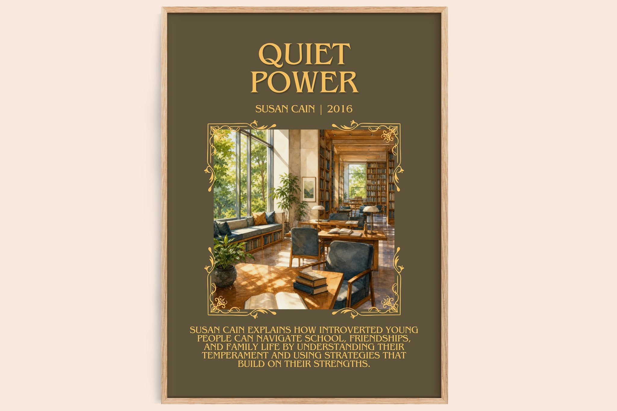 Quiet power Minimalist Book Poster by Susan Cain