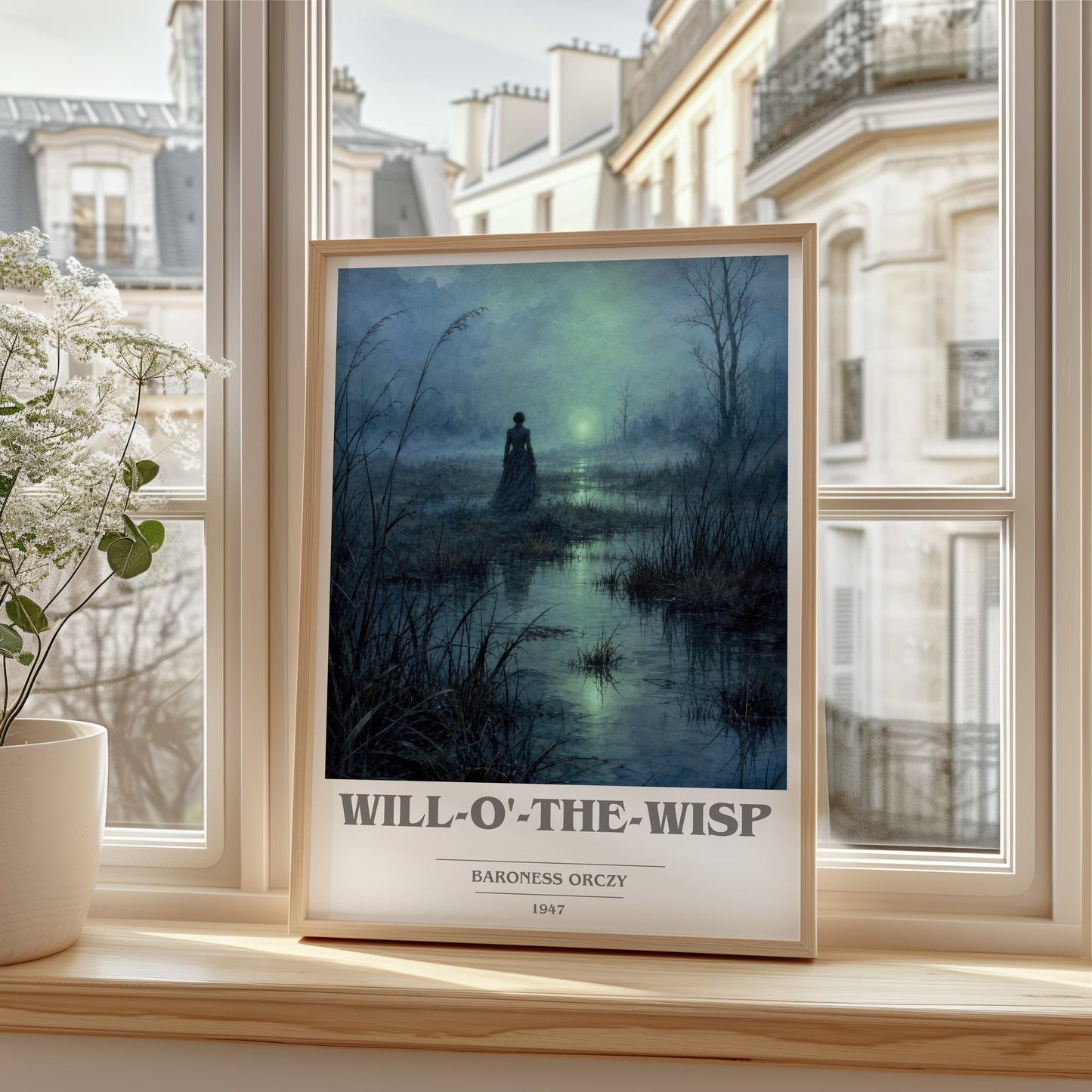 Will-O'-The-Wisp book cover poster colour and style options – Baroness Orczy book art