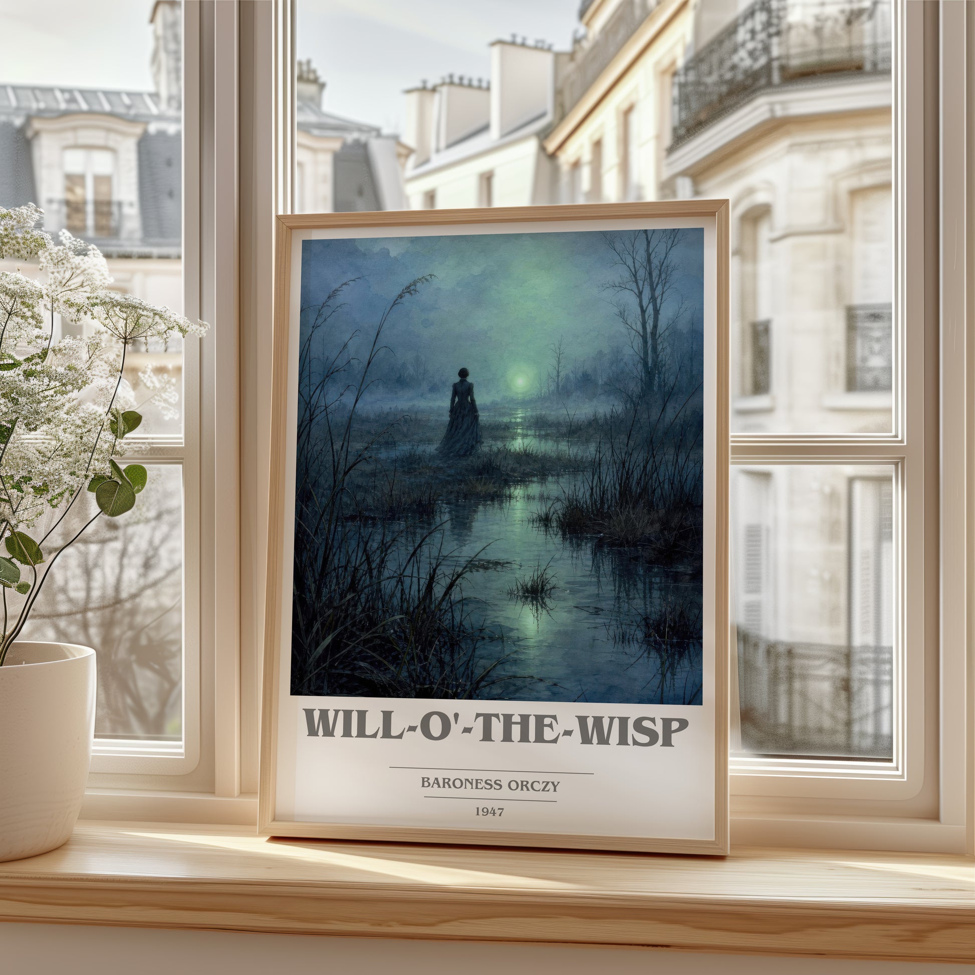 Will-O'-The-Wisp book cover poster colour and style options – Baroness Orczy book art