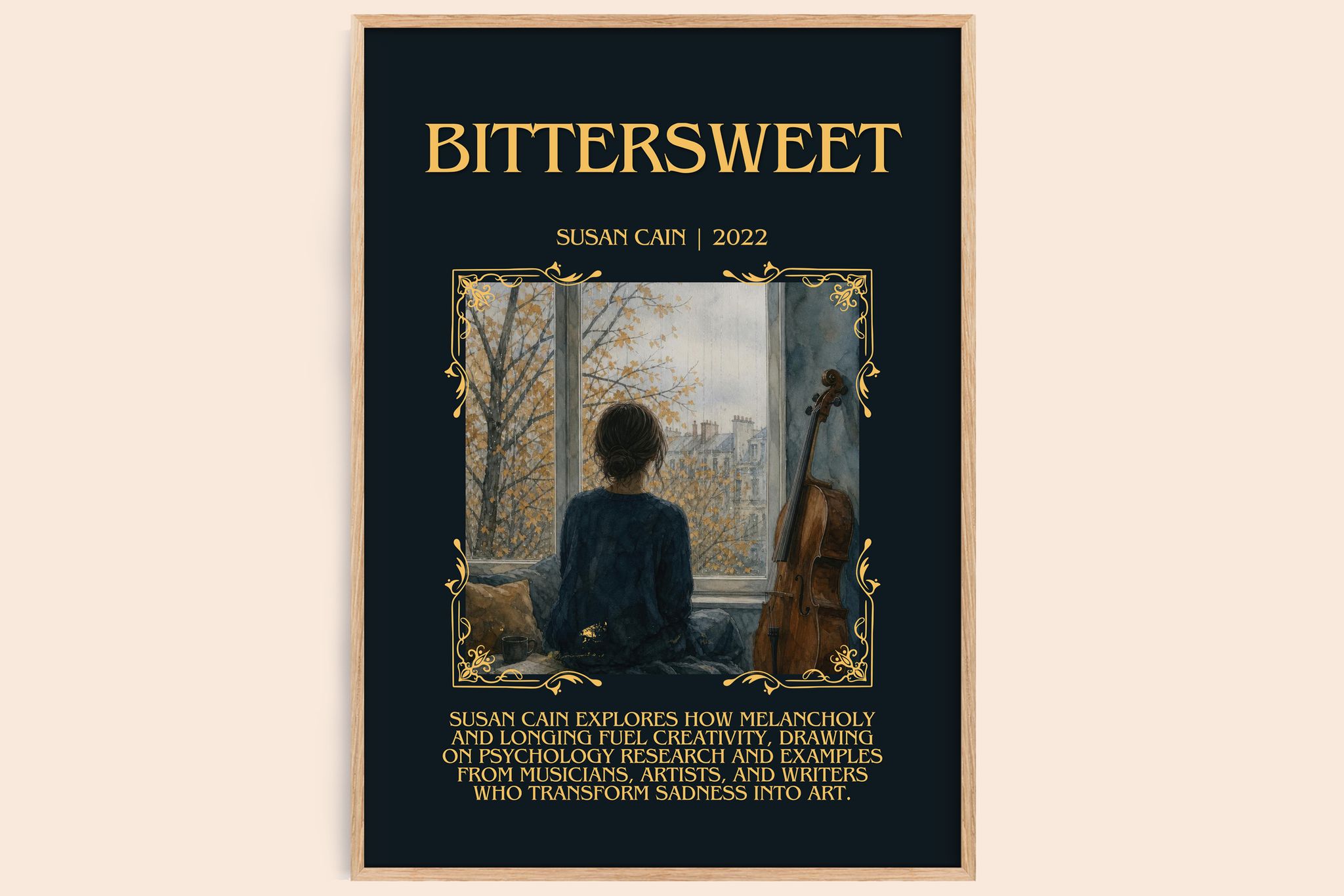 Bittersweet Minimalist Book Poster by Susan Cain