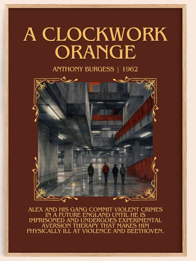 A Clockwork Orange Minimalist Book Poster by Anthony Burgess