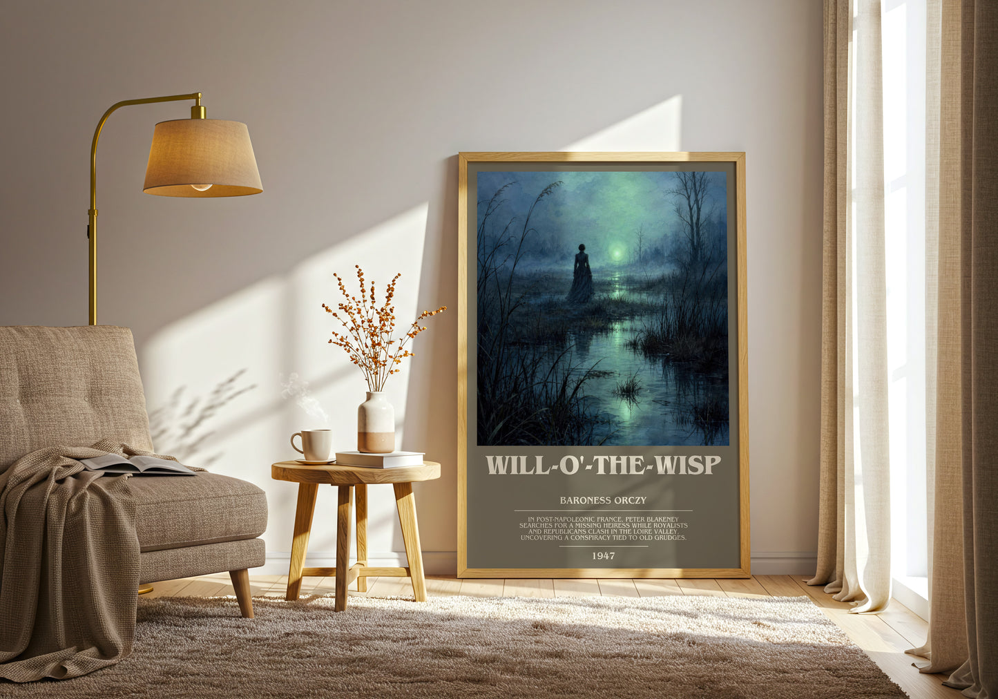 Will-O'-The-Wisp bookish print on bookshelf – Baroness Orczy fan gift