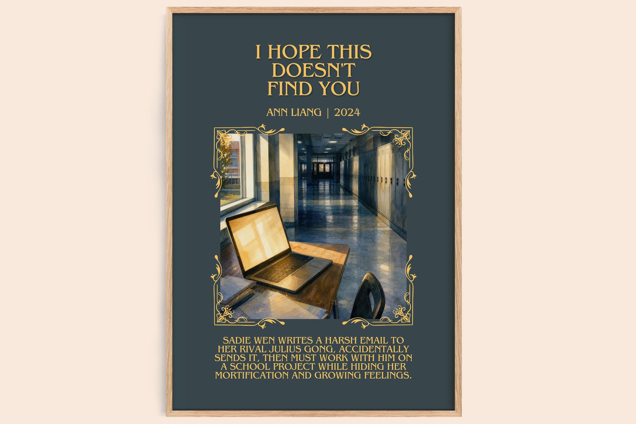 I Hope This Doesn't Find You Minimalist Book Poster by Ann Liang