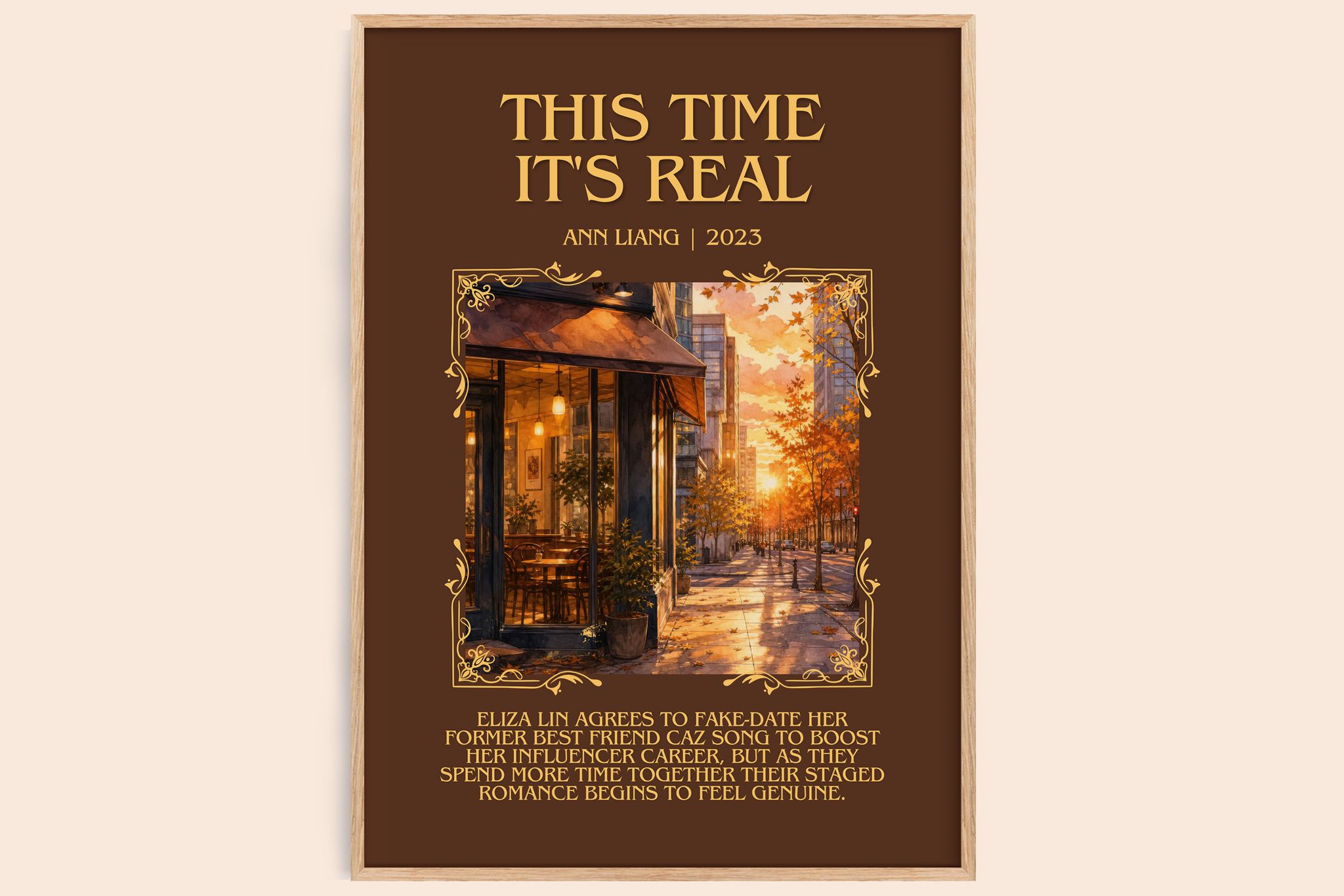 This Time It's Real Minimalist Book Poster by Ann Liang