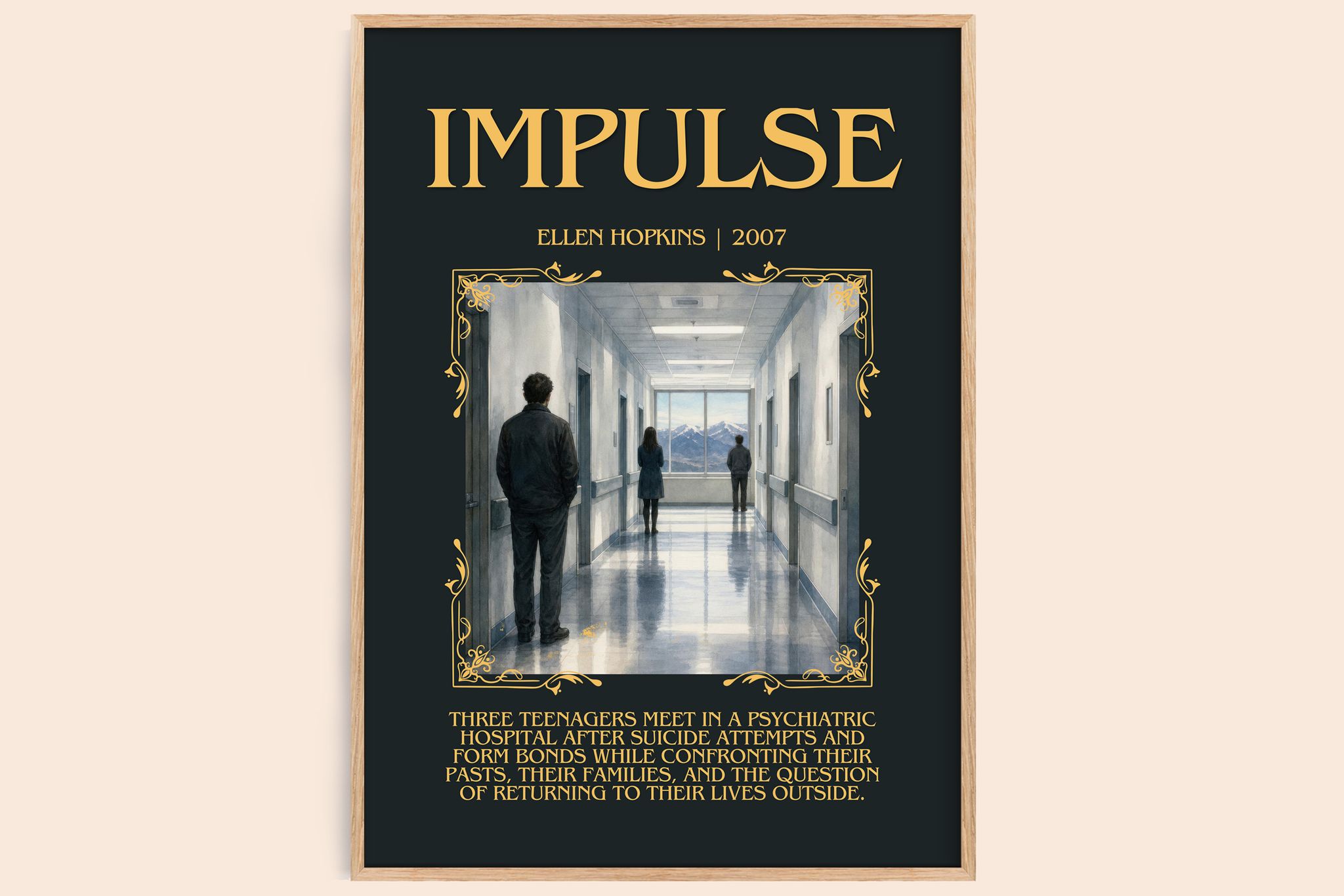 Impulse Minimalist Book Poster by Ellen Hopkins