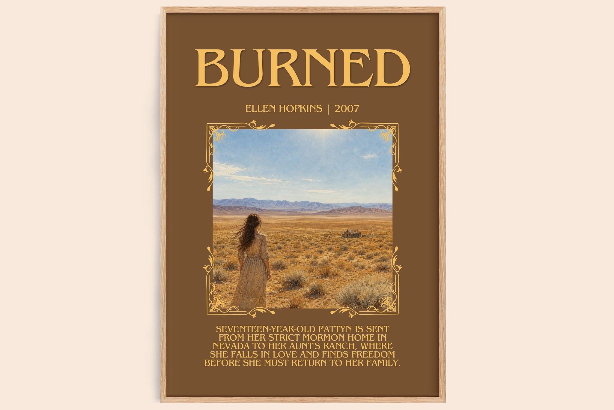 Burned Minimalist Book Poster by Ellen Hopkins