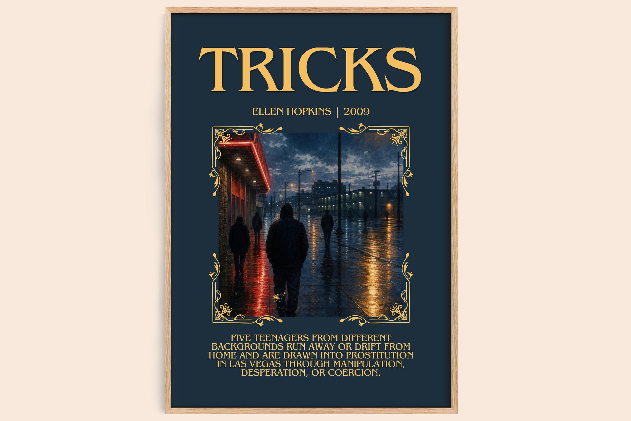 Tricks Minimalist Book Poster by Ellen Hopkins