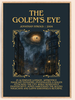 The Golem's Eye Minimalist Book Poster by Jonathan Stroud – image 1