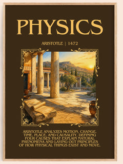Physics Minimalist Book Poster by Aristotle – image 1