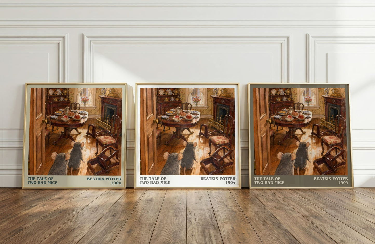 The Tale Of Two Bad Mice literary art print colour and style options – Beatrix Potter book art
