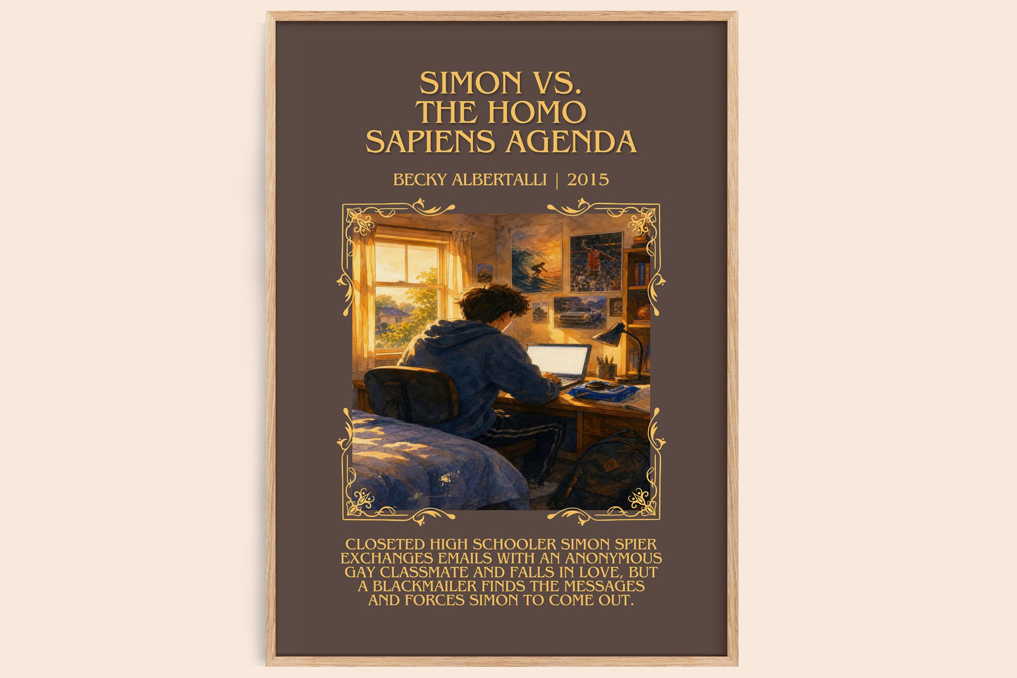 Simon vs. the Homo Sapiens Agenda Minimalist Book Poster by Becky Albertalli