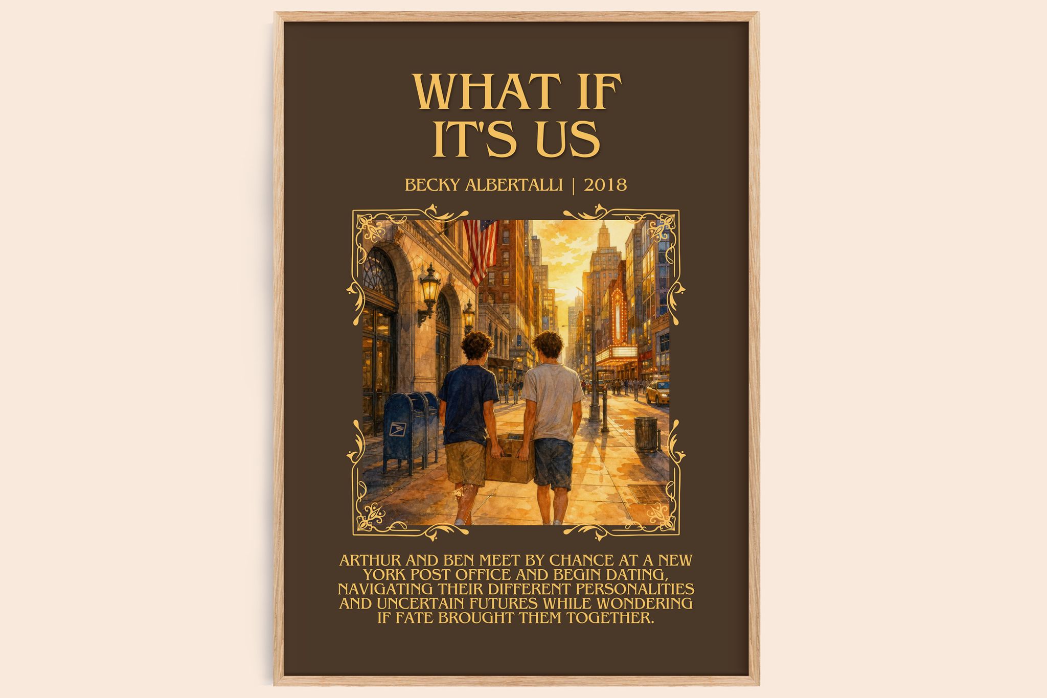 What If It's Us Minimalist Book Poster by Becky Albertalli