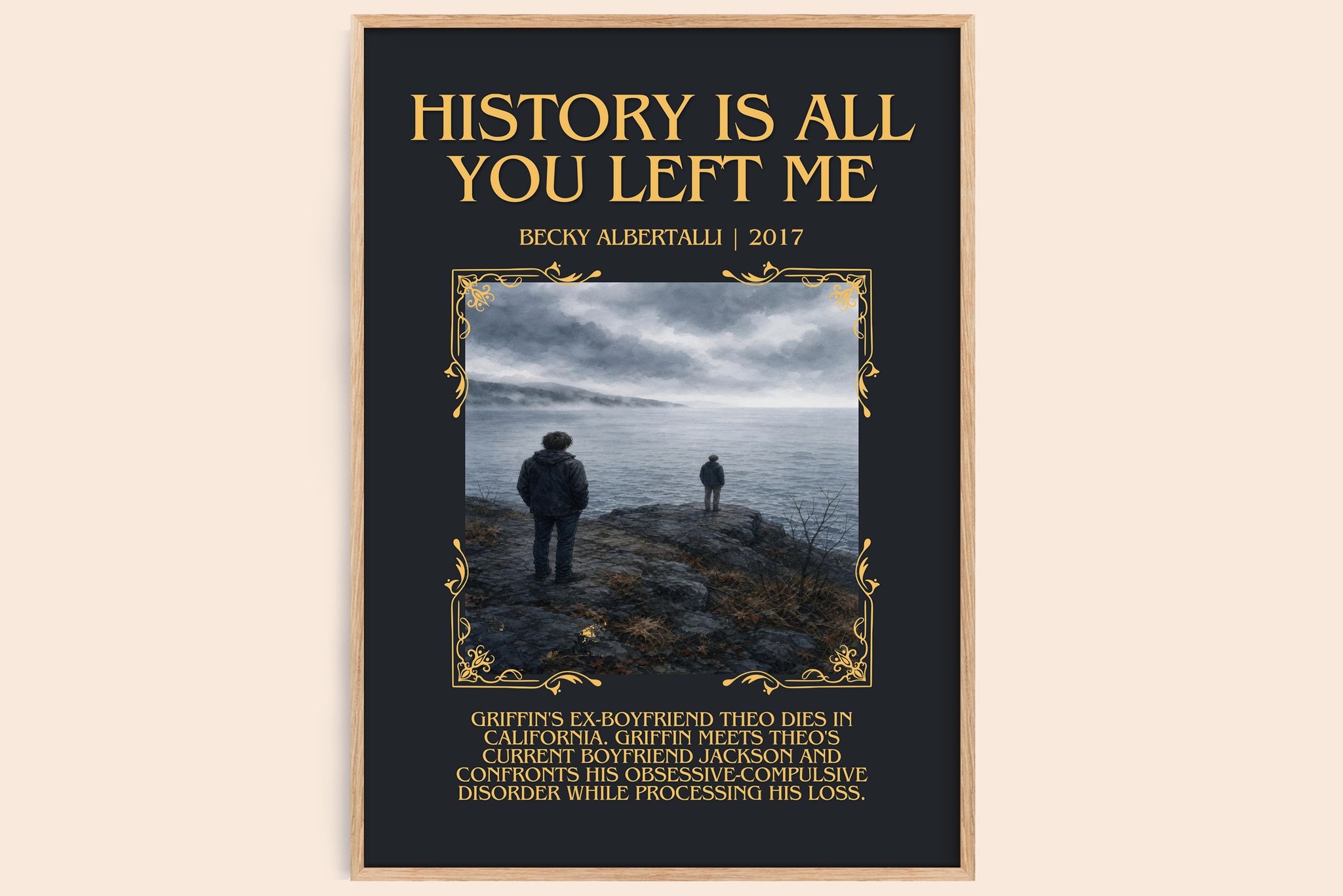 History Is All You Left Me Minimalist Book Poster by Becky Albertalli