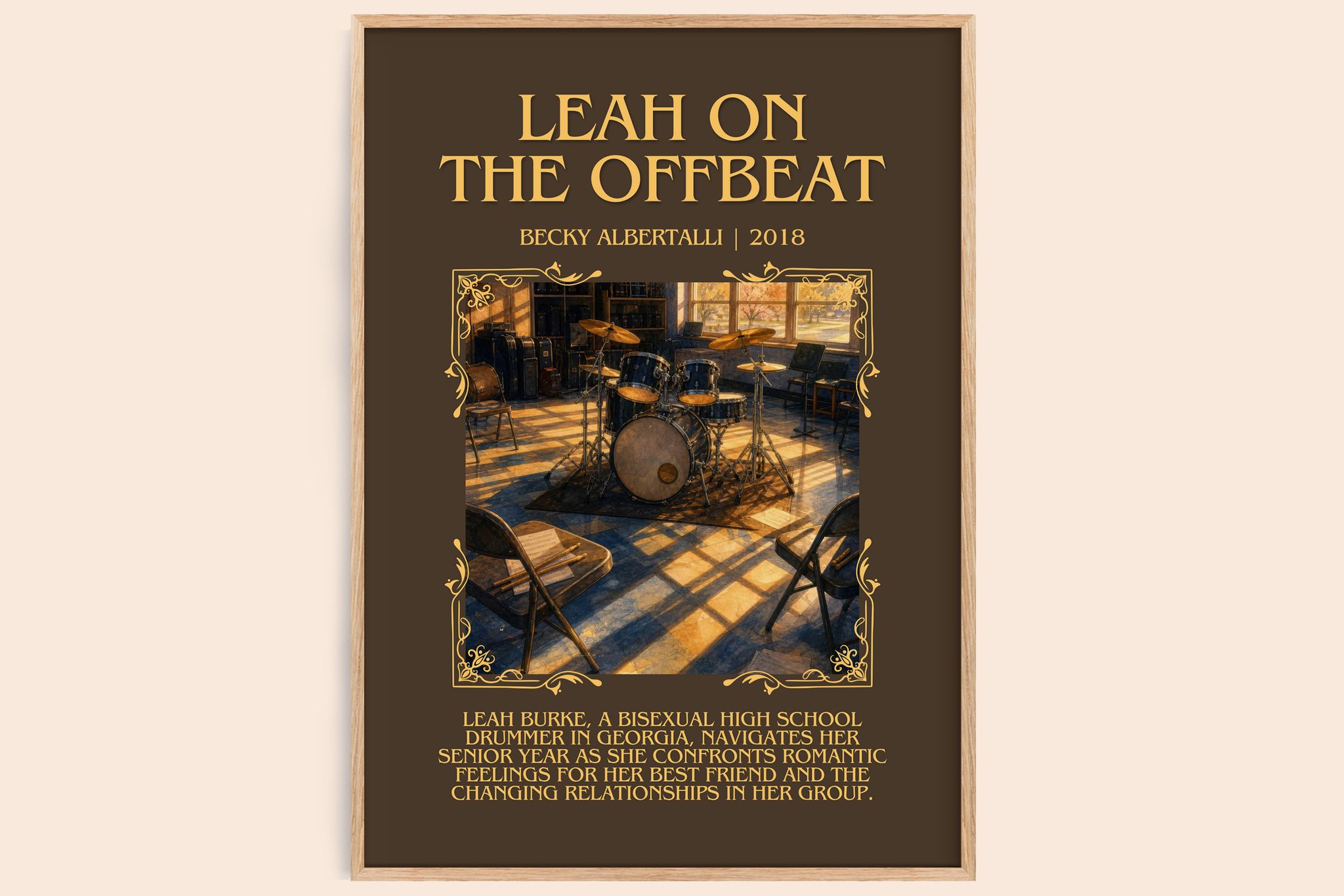 Leah on the offbeat Minimalist Book Poster by Becky Albertalli