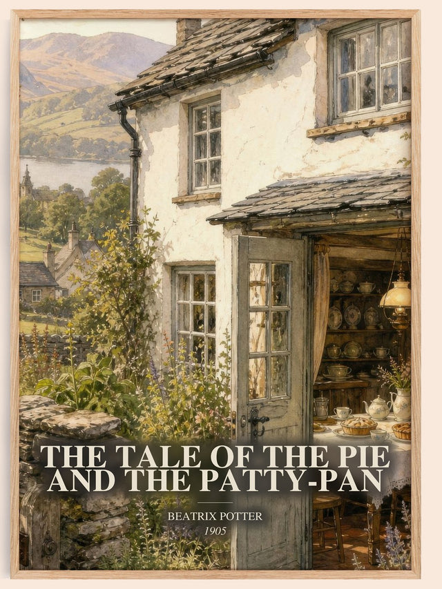 Tale Of The Pie And The Patty-Pan Book Watercolour Illustration – B.