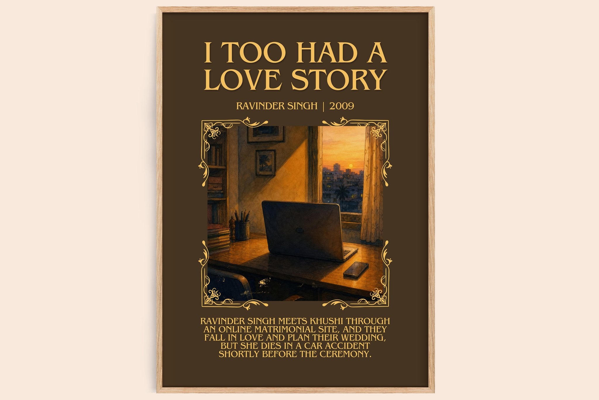 I Too Had a Love Story Minimalist Book Poster by Ravinder Singh