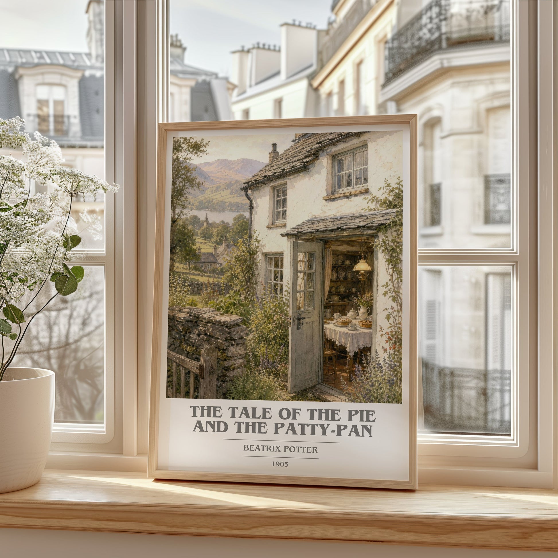 The Tale Of The Pie And The Patty-Pan book cover poster colour and style options – Beatrix Potter book art