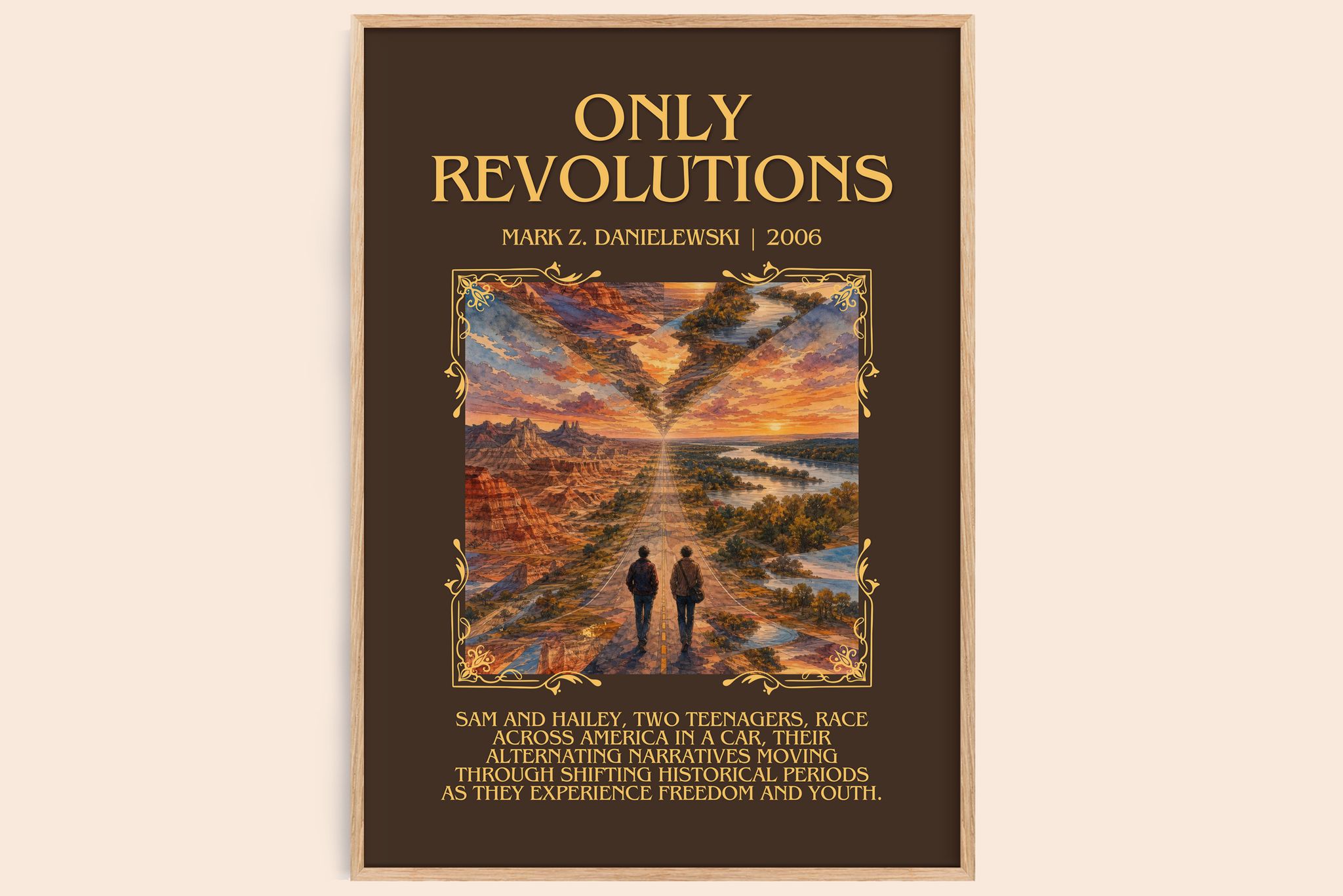 Only Revolutions Minimalist Book Poster by Mark Z. Danielewski