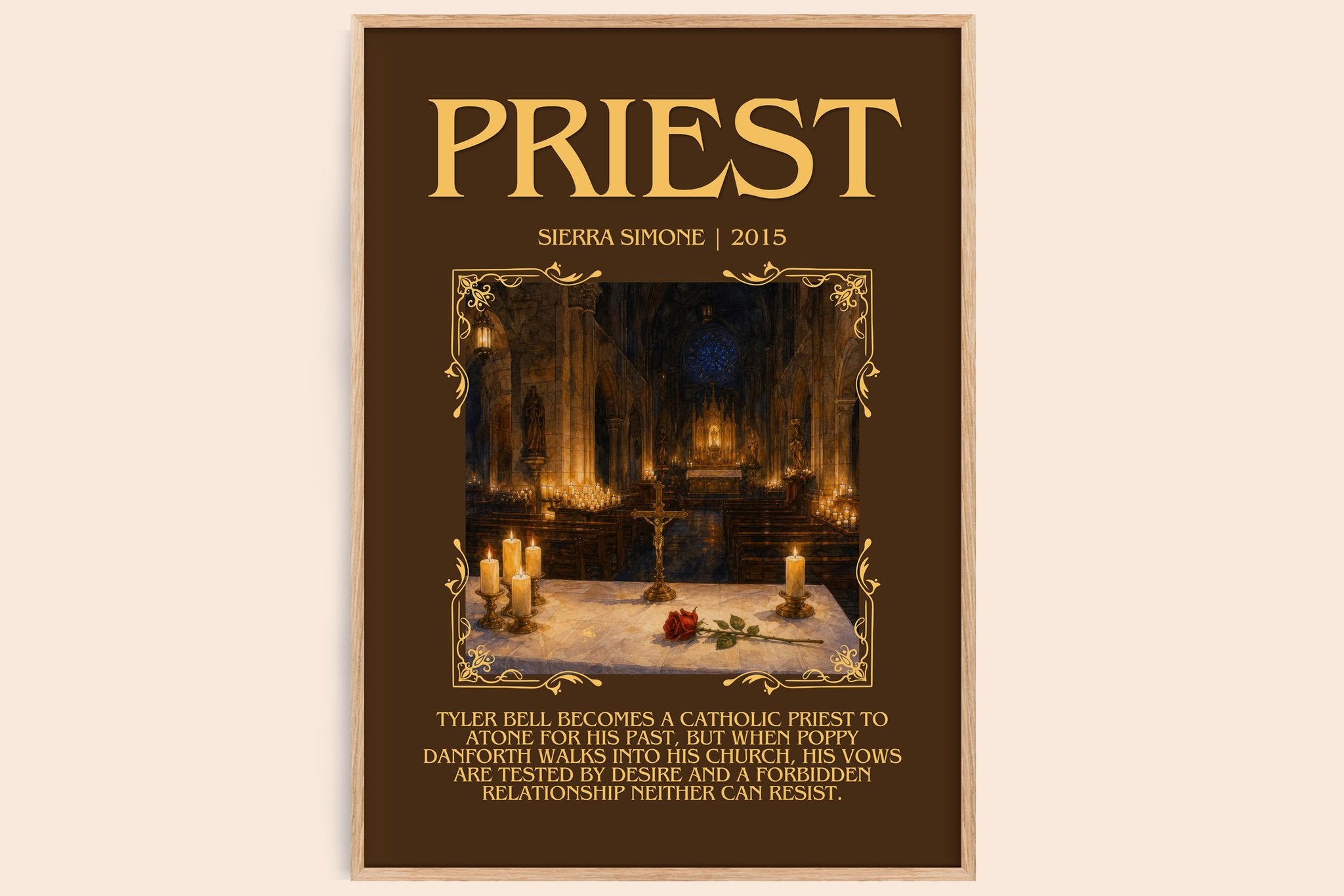 Priest Minimalist Book Poster by Sierra Simone