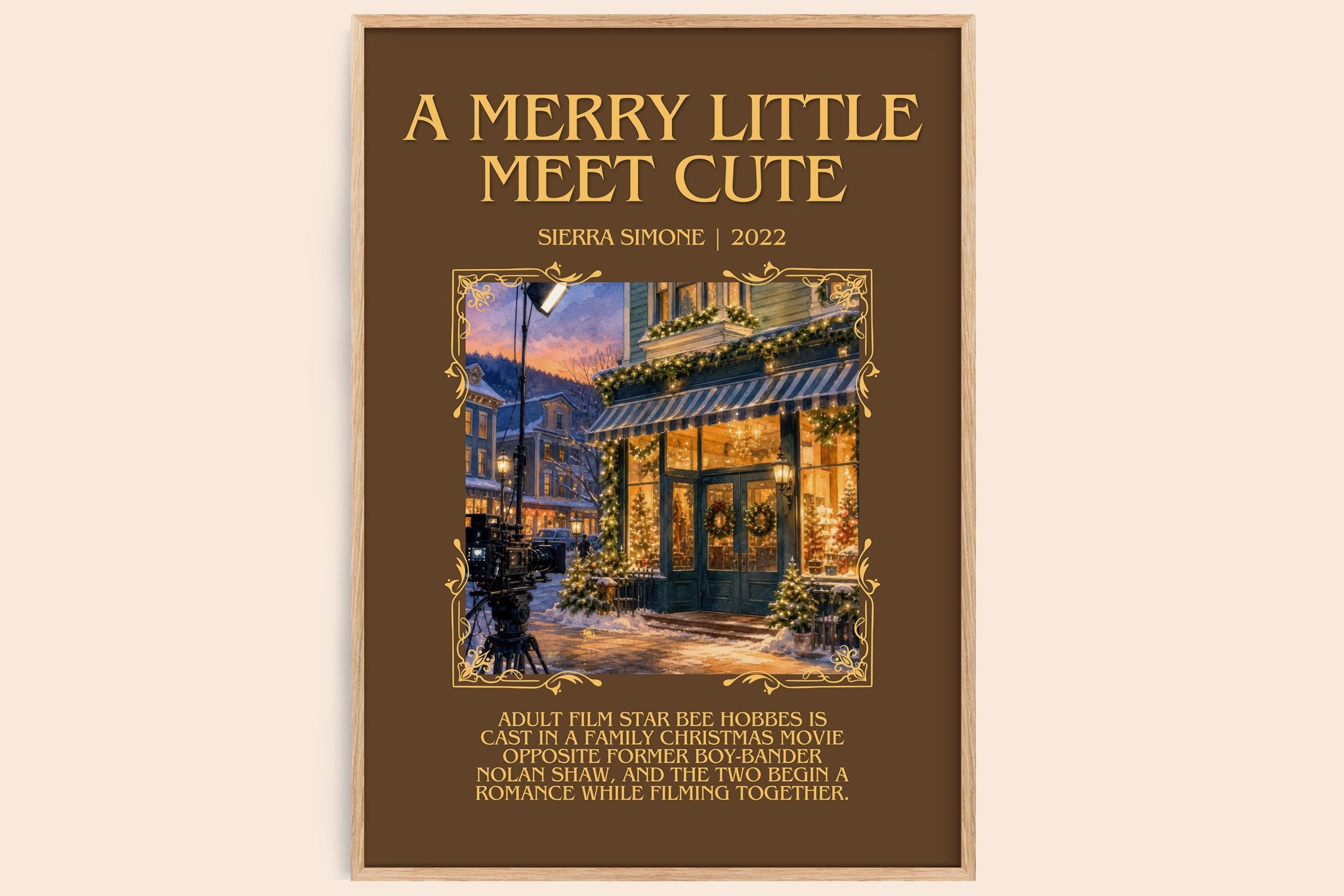 A Merry Little Meet Cute Minimalist Book Poster by Sierra Simone
