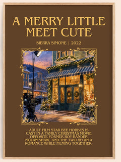 A Merry Little Meet Cute Minimalist Book Poster by Sierra Simone – image 1