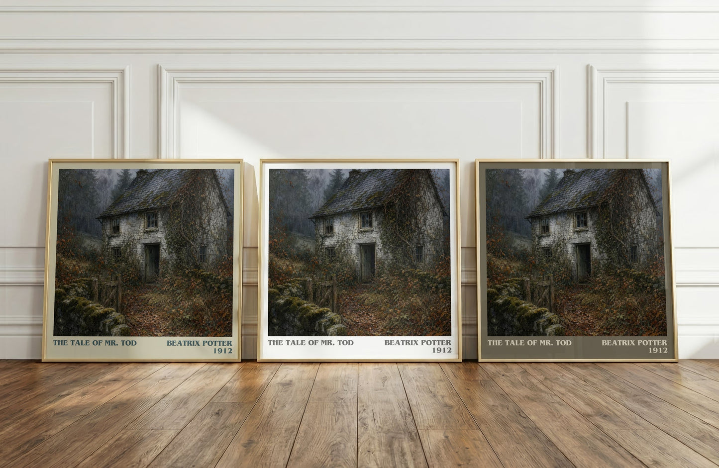 The Tale Of Mr. Tod literary art print colour and style options – Beatrix Potter book art