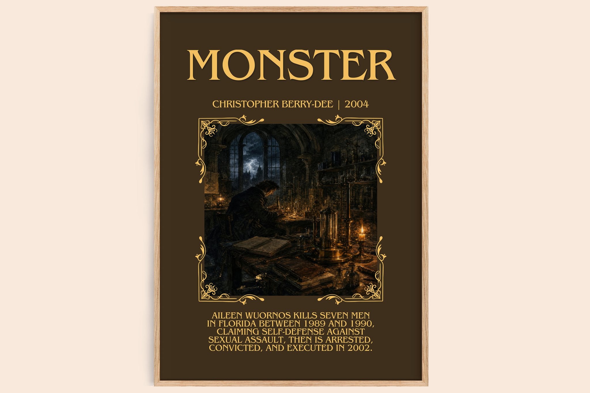 Monster Minimalist Book Poster by Christopher Berry-Dee