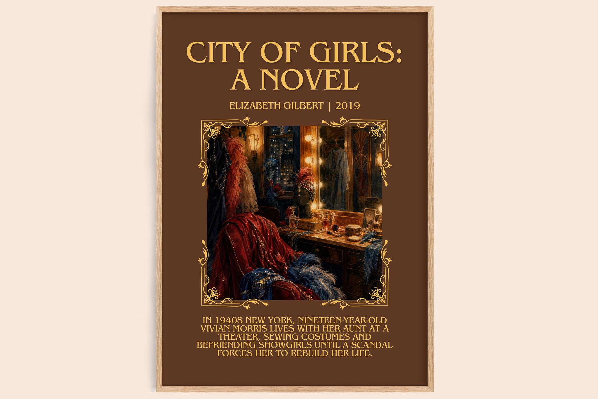 City of Girls: A Novel Minimalist Book Poster by Elizabeth Gilbert