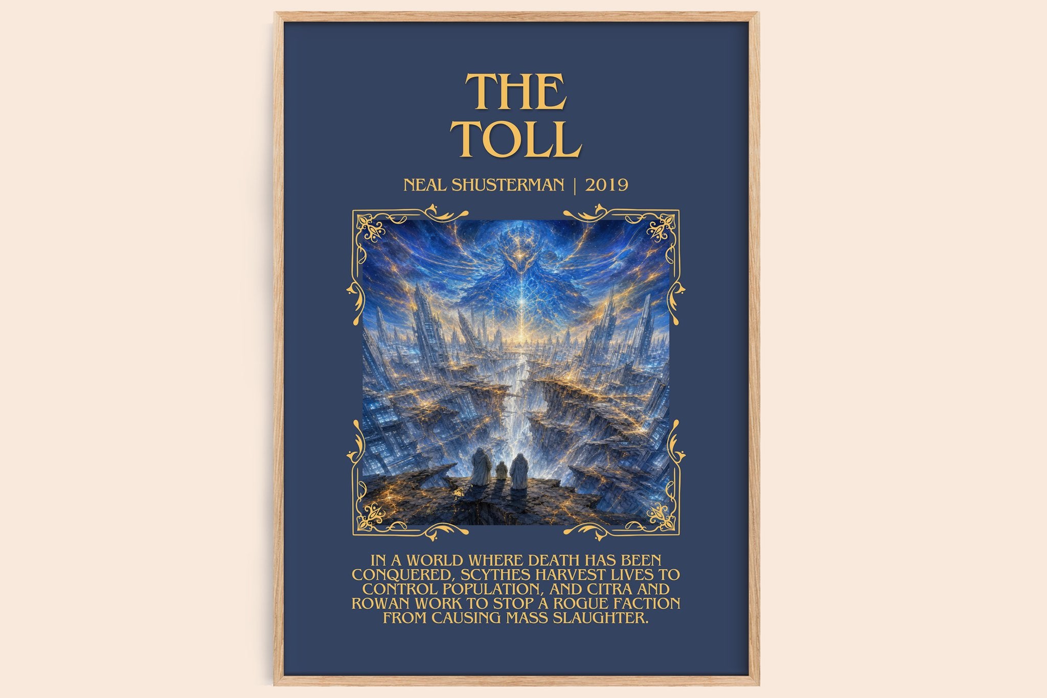 The Toll Minimalist Book Poster by Neal Shusterman