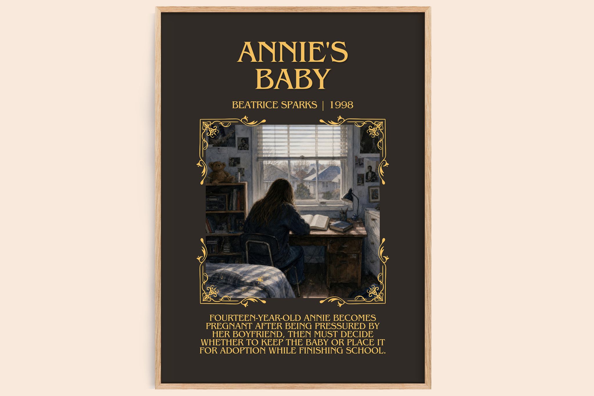 Annie's Baby Minimalist Book Poster by Beatrice Sparks