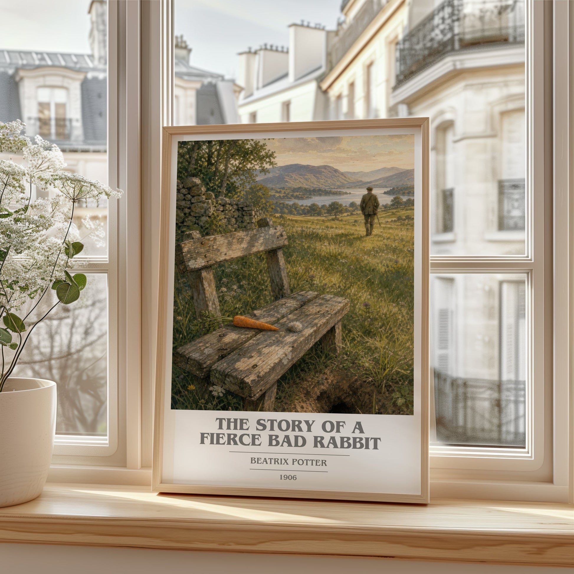 The Story Of A Fierce Bad Rabbit book cover poster colour and style options – Beatrix Potter book art